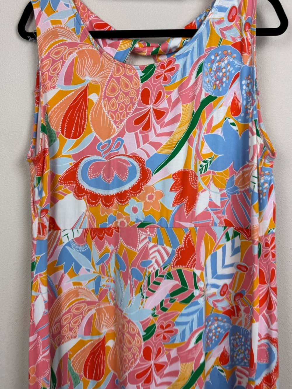 Talbots Womens Jersey Knit Sleeveless Maxi Dress Marvelous Floral Size 2X - Picture 4 of 6